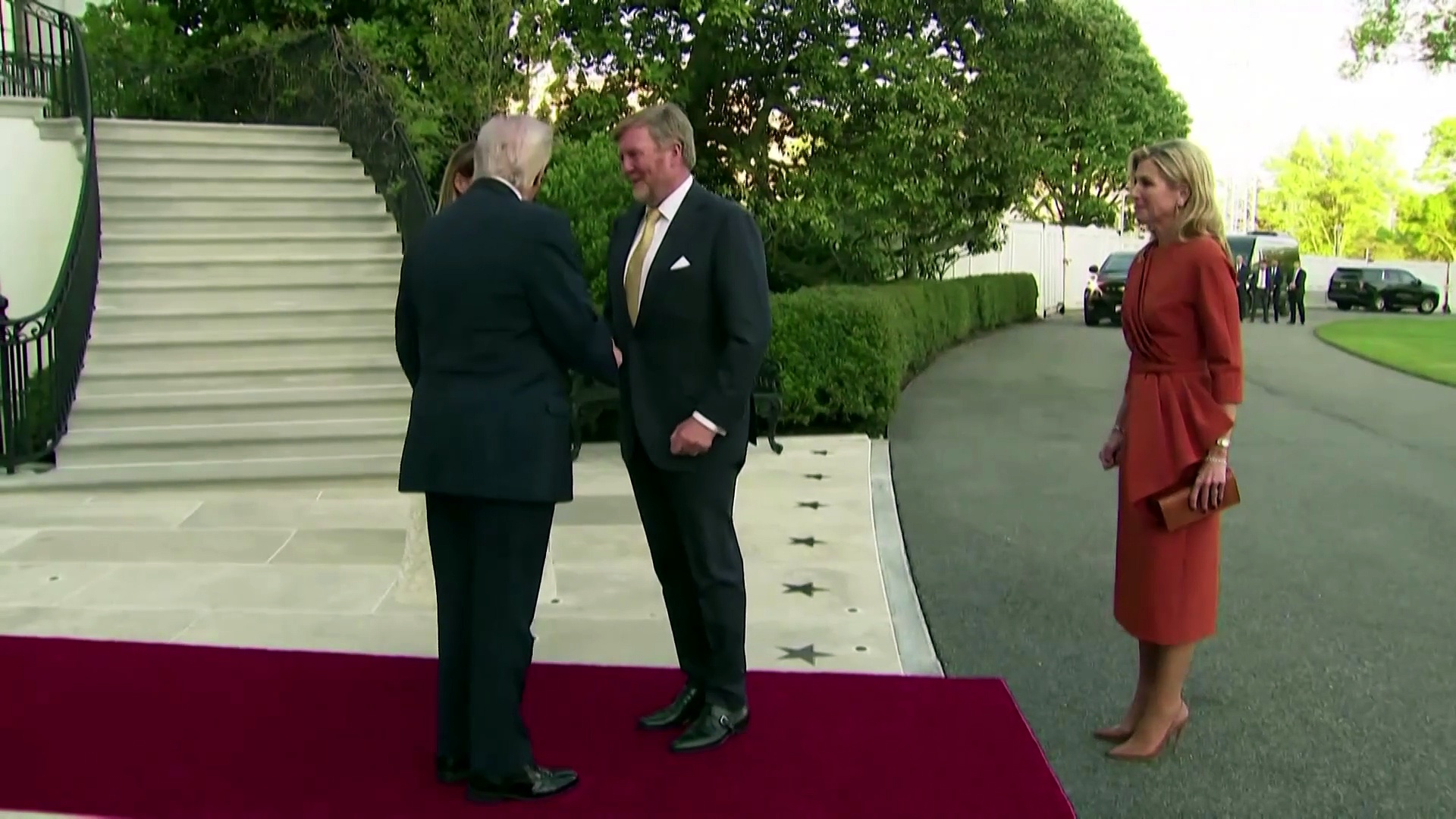 Trump hosts Dutch royals at the White House for dinner and overnight stay