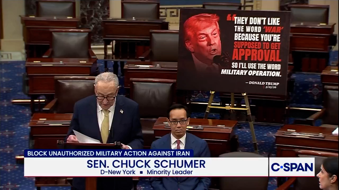 Schumer mocks Trump for his comments on Pope Leo