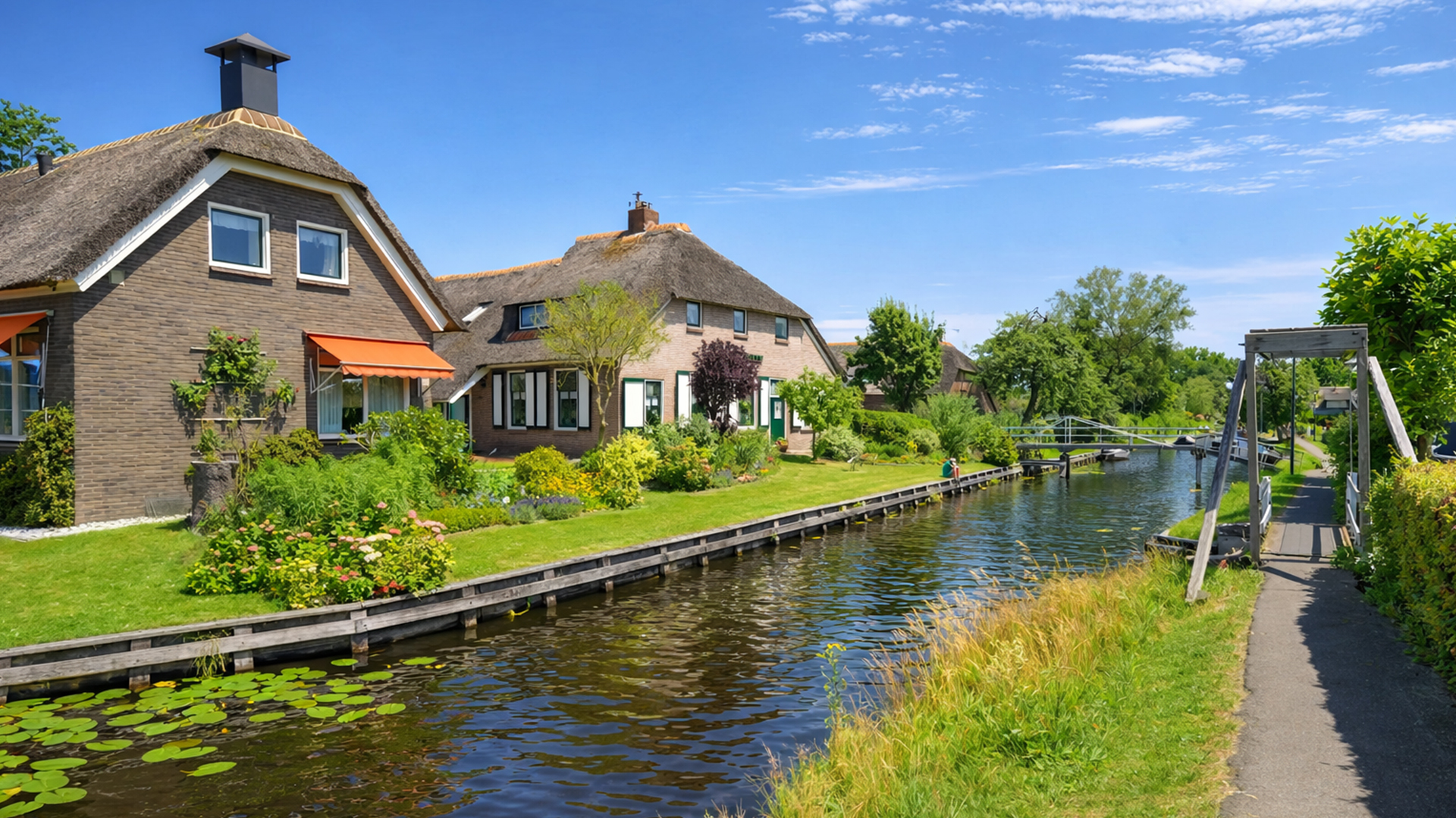 Belt-Schutsloot, Nederland: rustig kanaaldorp (4K)