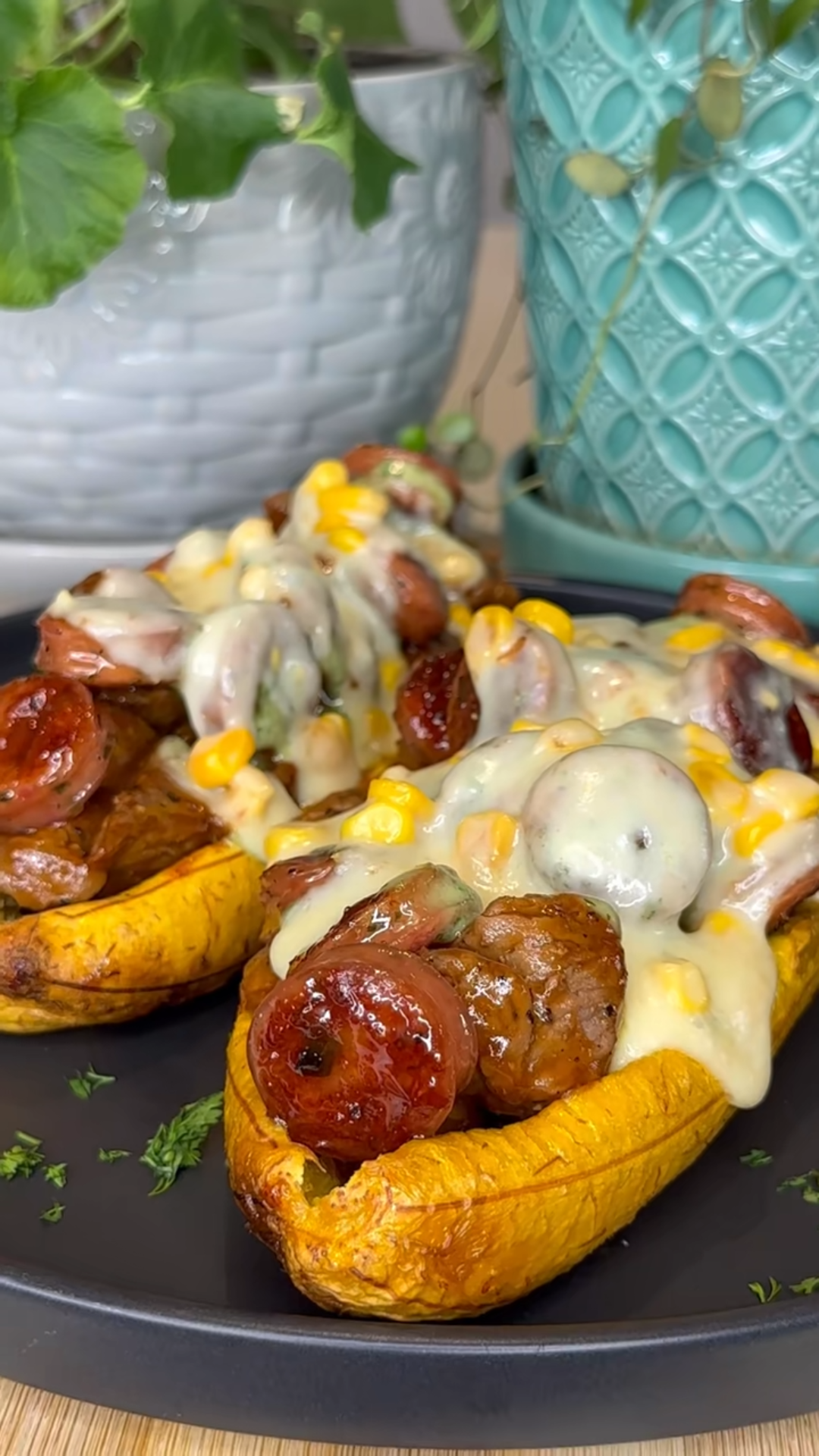 Canoas de plátano… pero espera a ver el relleno