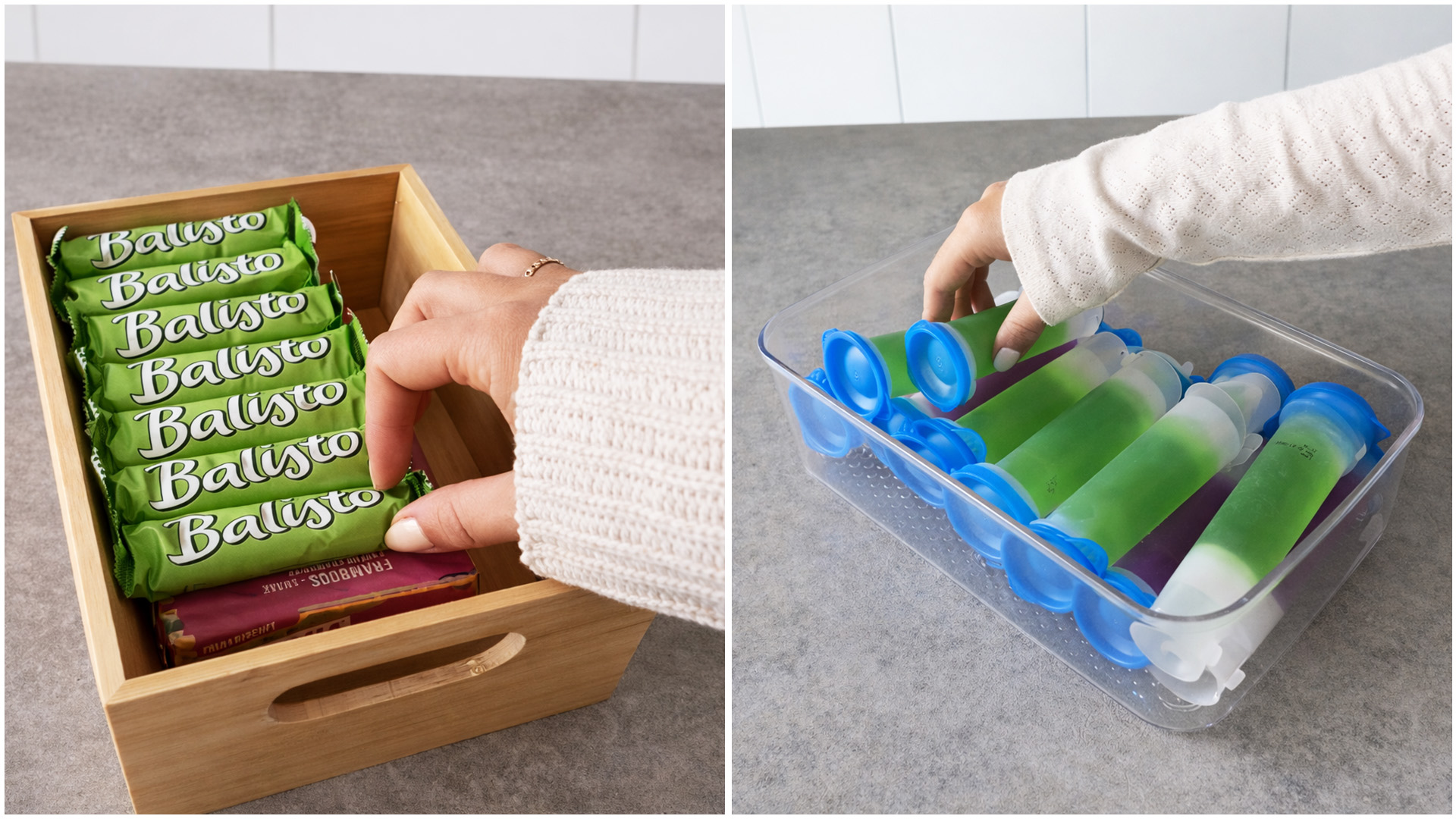 Ordentliches Auffüllen von Snacks und Getränken