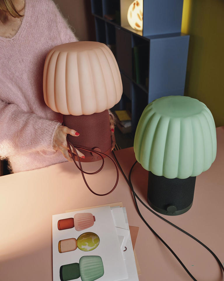 IKEA's new design-y table lamp doubles up as a Bluetooth speaker