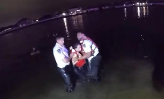 Caught on camera: Hillsborough driver goes into lake, calls 911 for rescue