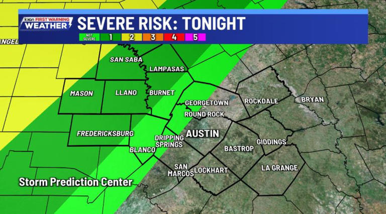 Storm chances remain for tonight in the Hill Country