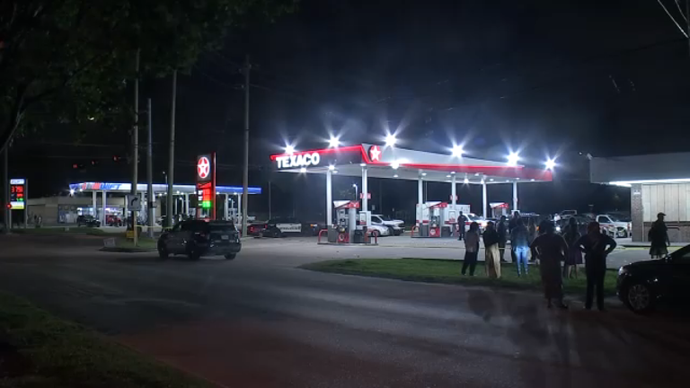 Police searching for suspect after man shot and killed outside gas ...