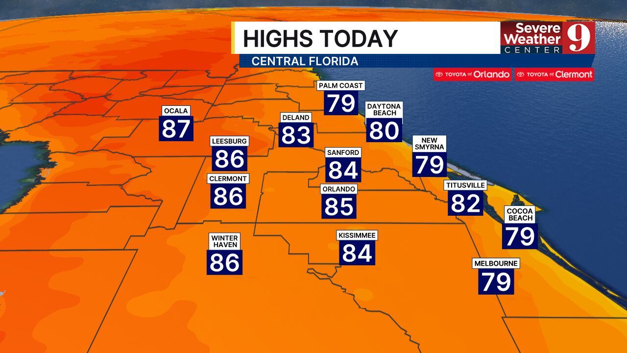Dry and warm forecast continues in Central Florida