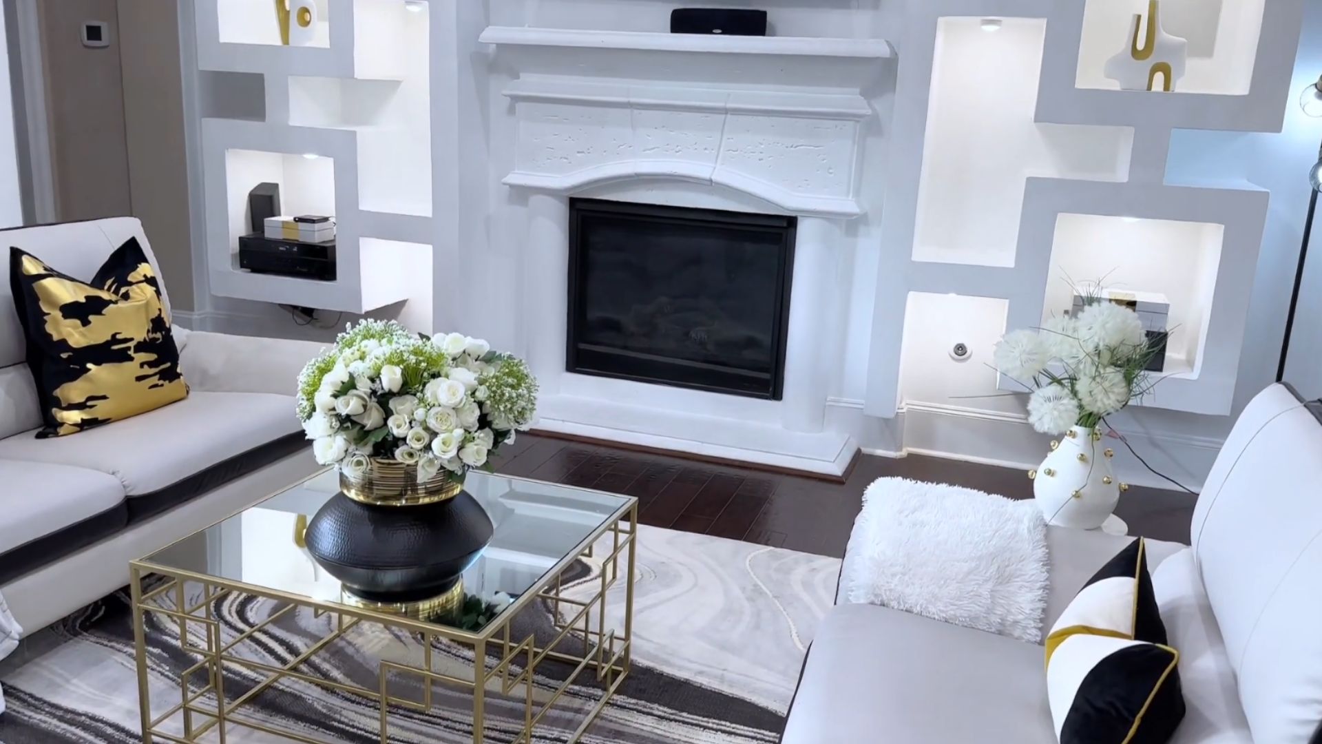 Transform your living room DIY modern glam decor ideas & styling