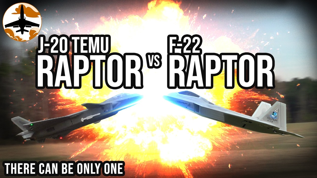 J-20 Temu Raptor vs F-22 Raptor - Battle of two giants