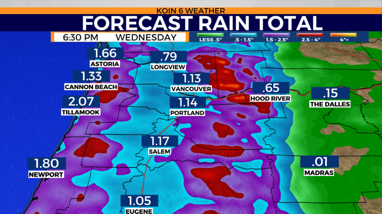 Powerful spring storm to bring soaking rain, wind to Portland area Tuesday