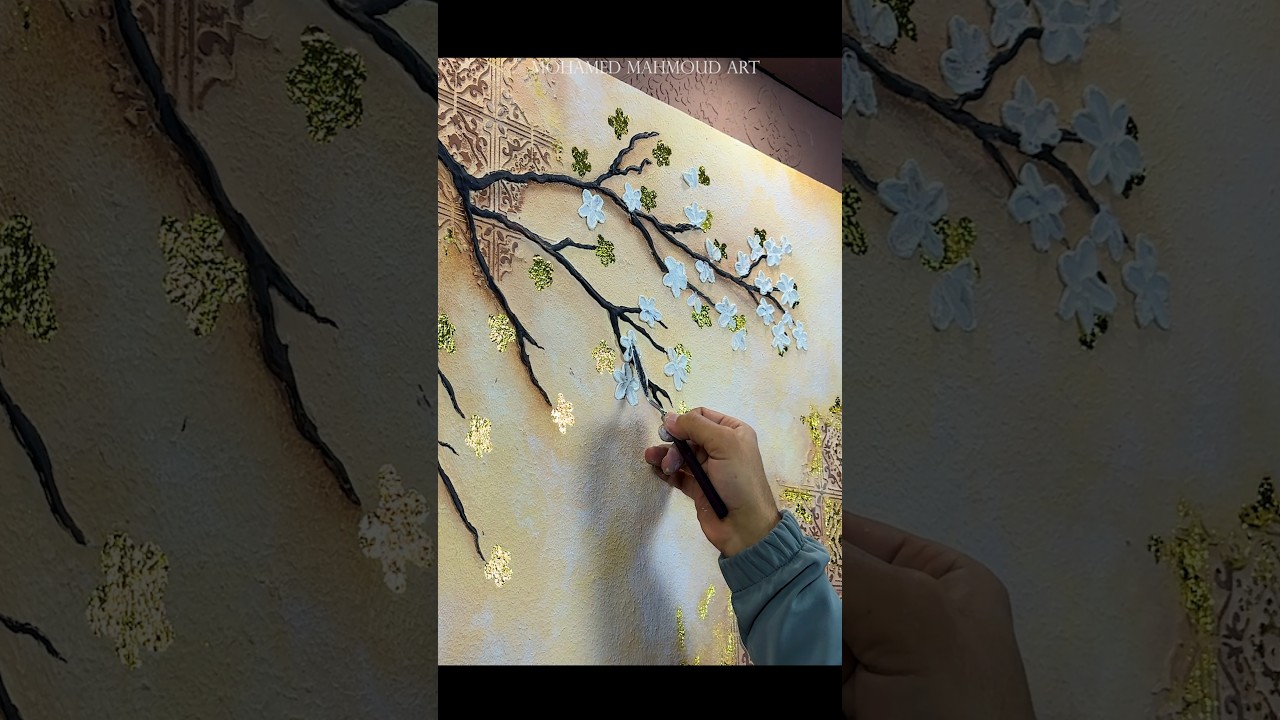 Regular putty, extraordinary art! 🎨 #art #painting #ديكور #WallArt # ...