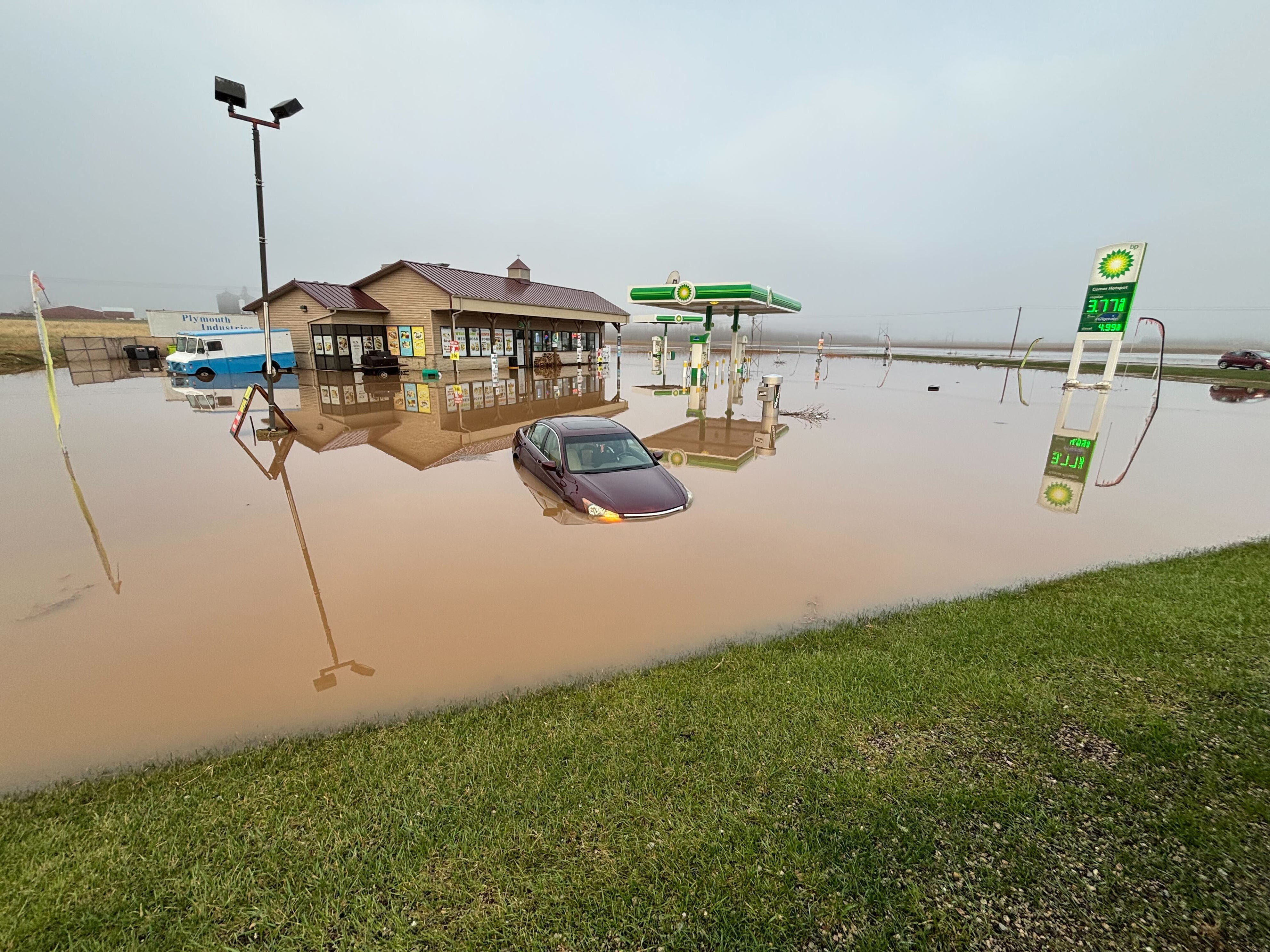 Floodwaters close area highways