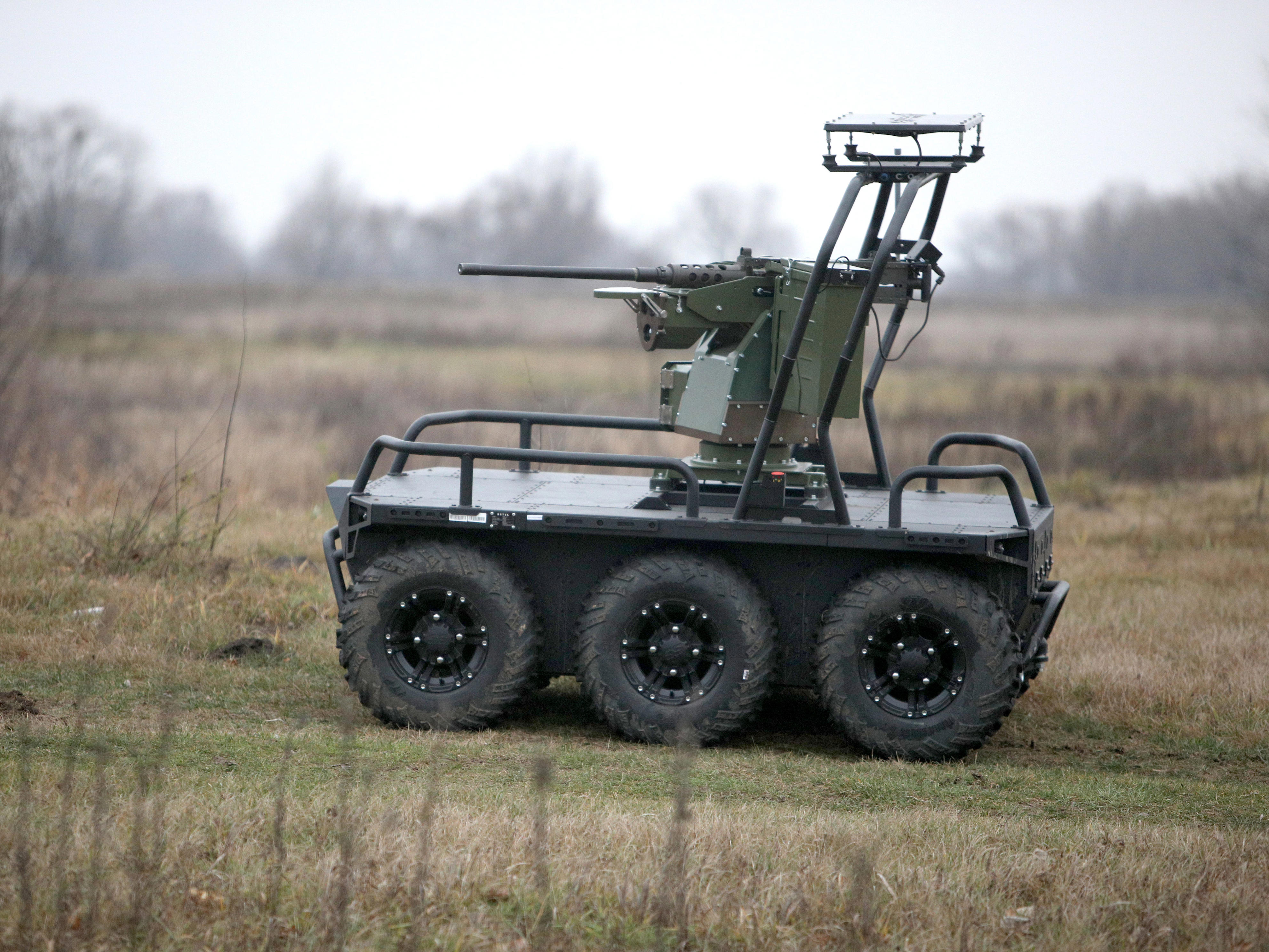 Ukraine said it captured a Russian position using only ground robots and drones, no infantry, for the first time<br><br>