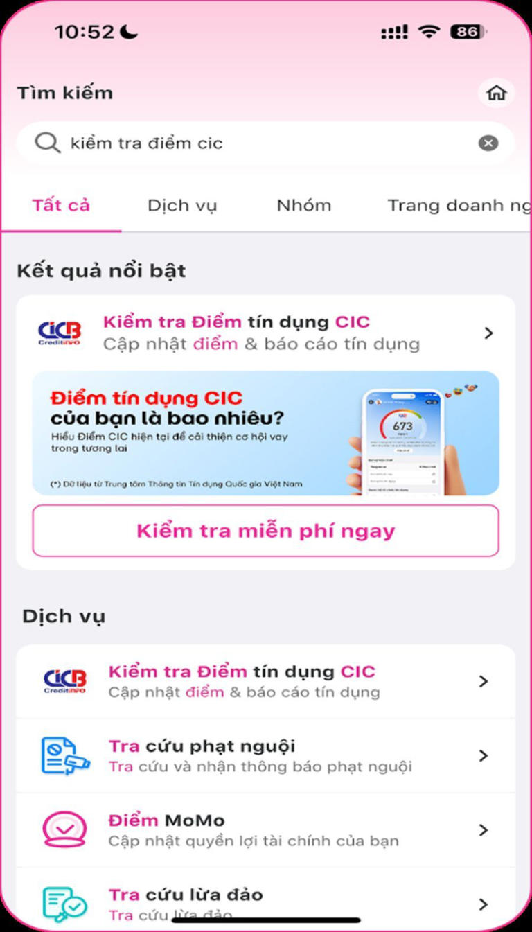 CIC miễn phí cập nhật điểm tín dụng tháng 4 cho người dân trực tiếp ...
