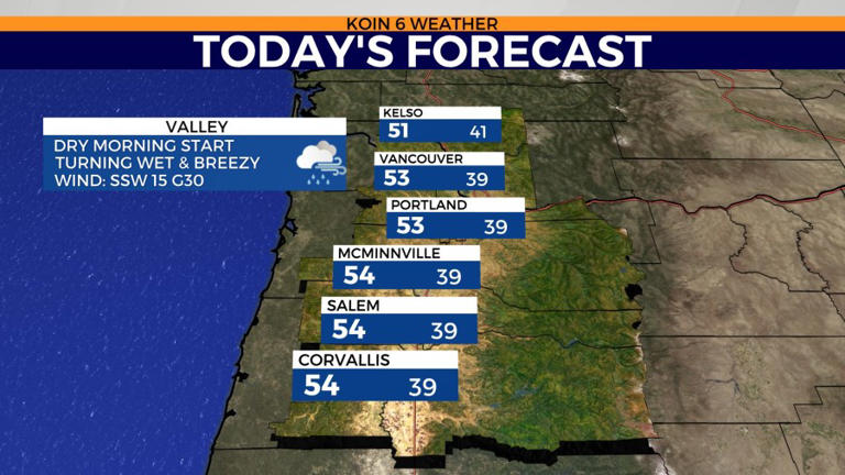 Powerful spring storm to bring soaking rain, wind to Portland area Tuesday
