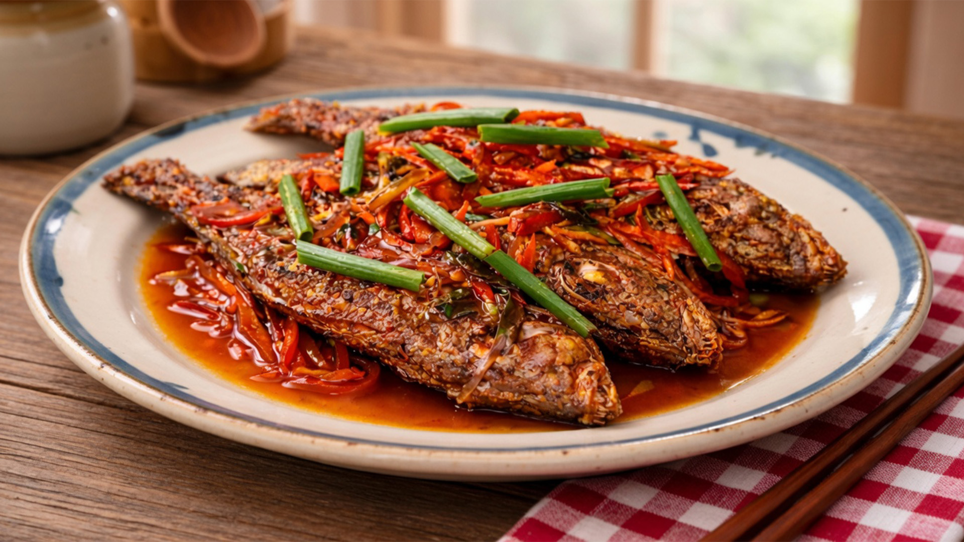 Fish escabeche creates a perfect balance of sweet and sour