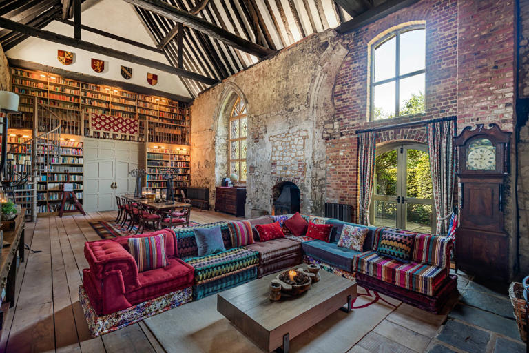 Inside a nearly 1,000-year-old former monastery with a 10-seater hot tub