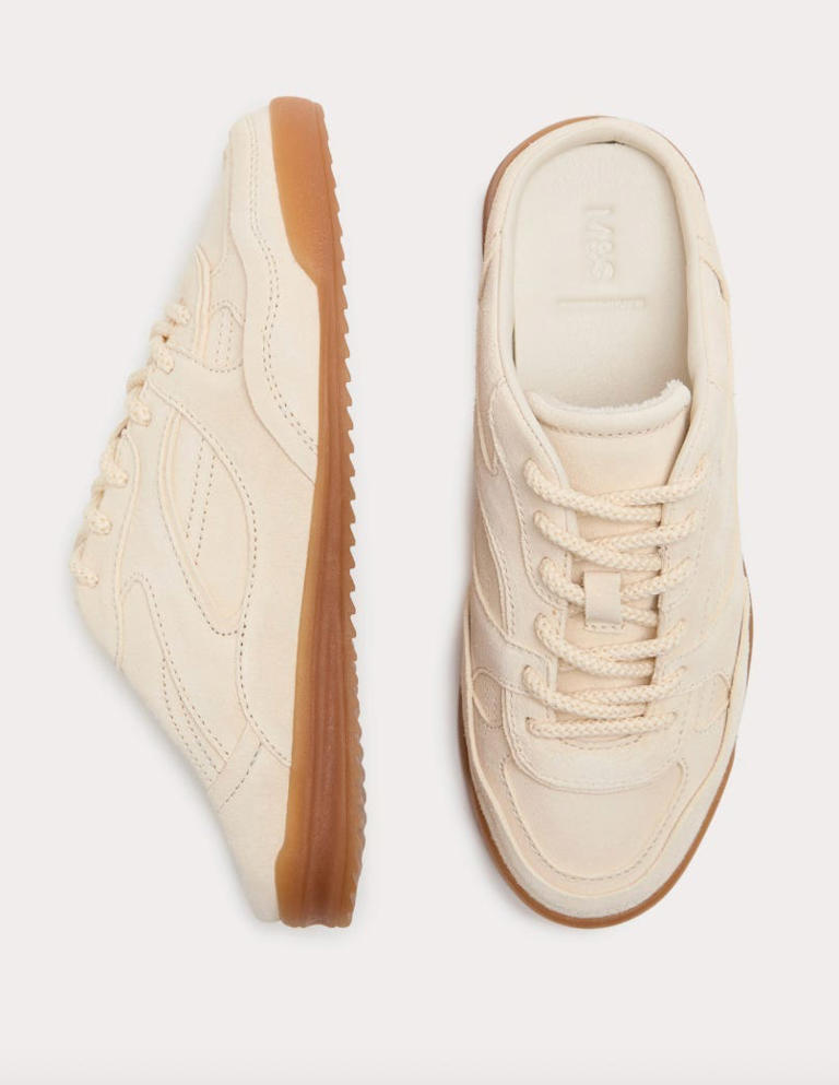 These M&S suede mule trainers are the easy spring shoe trend you’ll ...