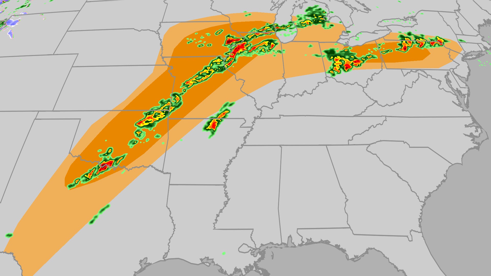 Another round of severe storms for Plains, Midwest Wednesday