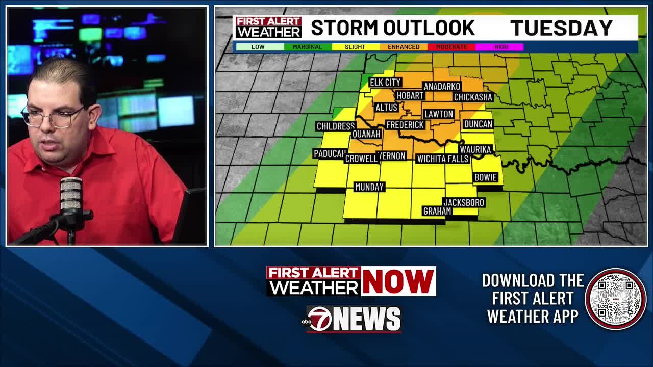 Enhanced risk for severe storms today & slight risk on Wednesday ...