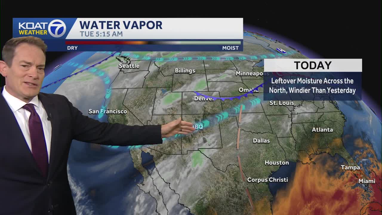 Rain and snow showers continue in the Four Corners area as wind blasts ...