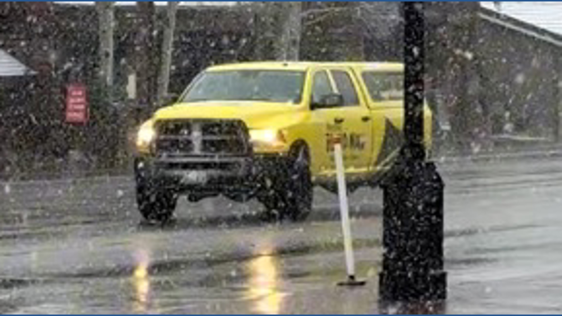 Snow falling in Colorado mountain towns
