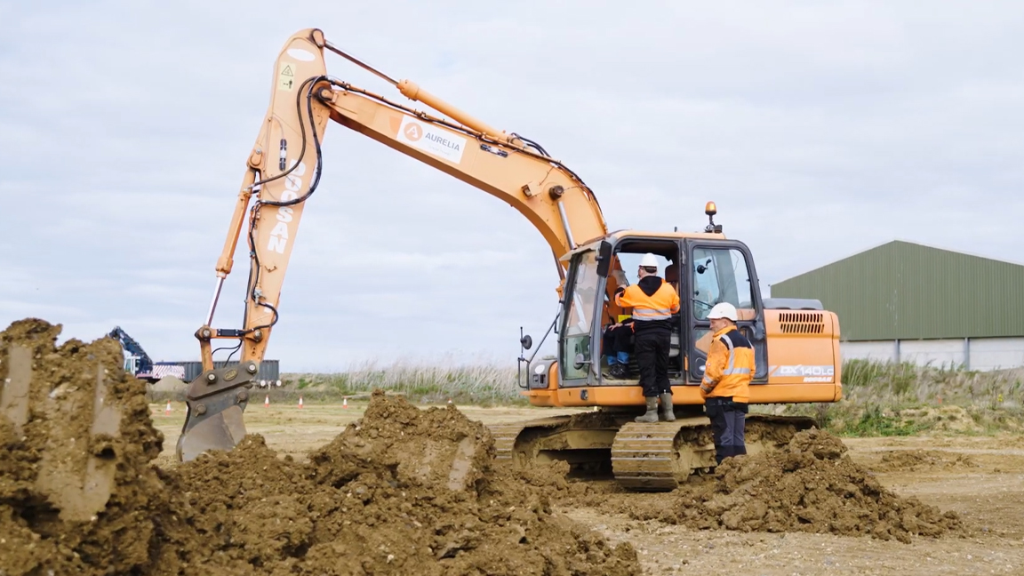 Watching this giant machine work with modern grade technology