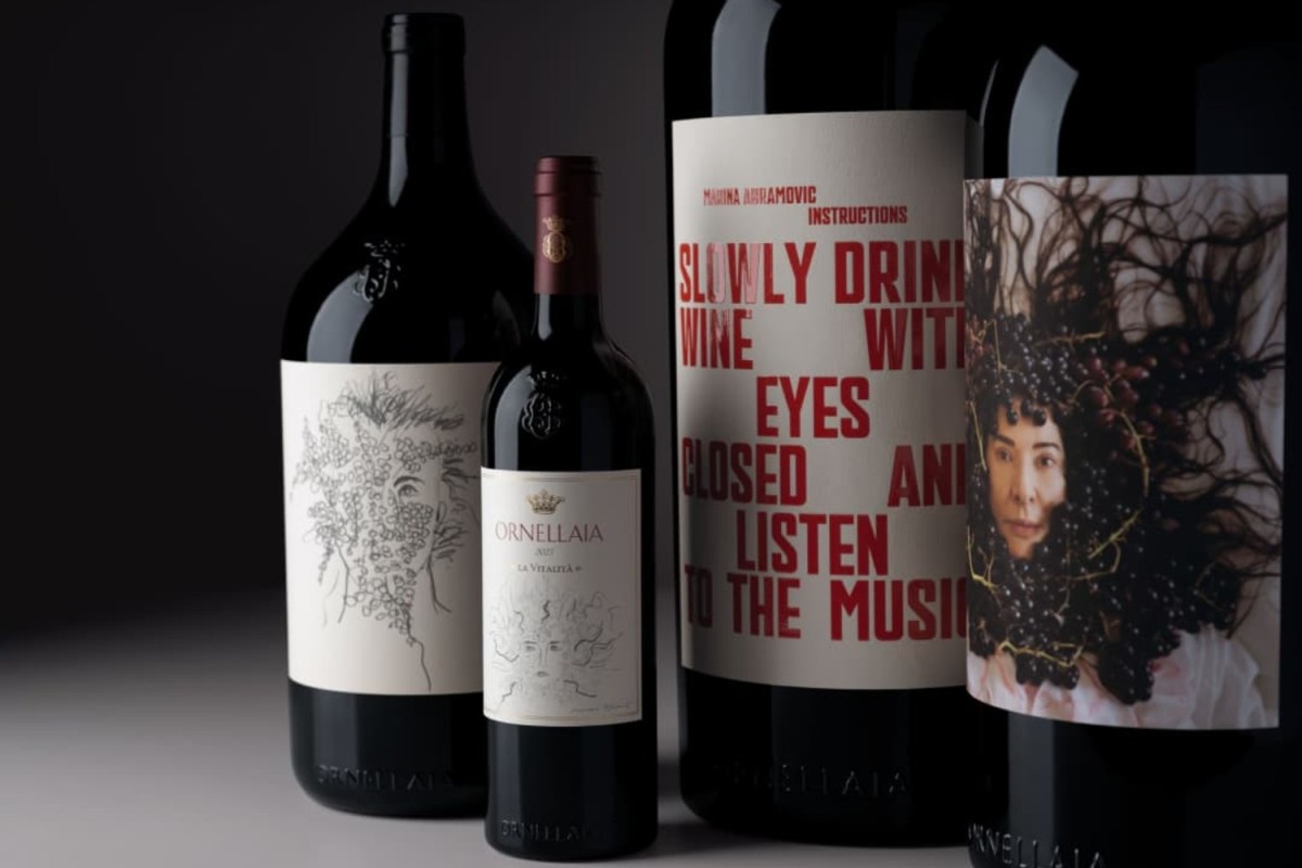 Marina Abramović designed labels for this Italian winemaker