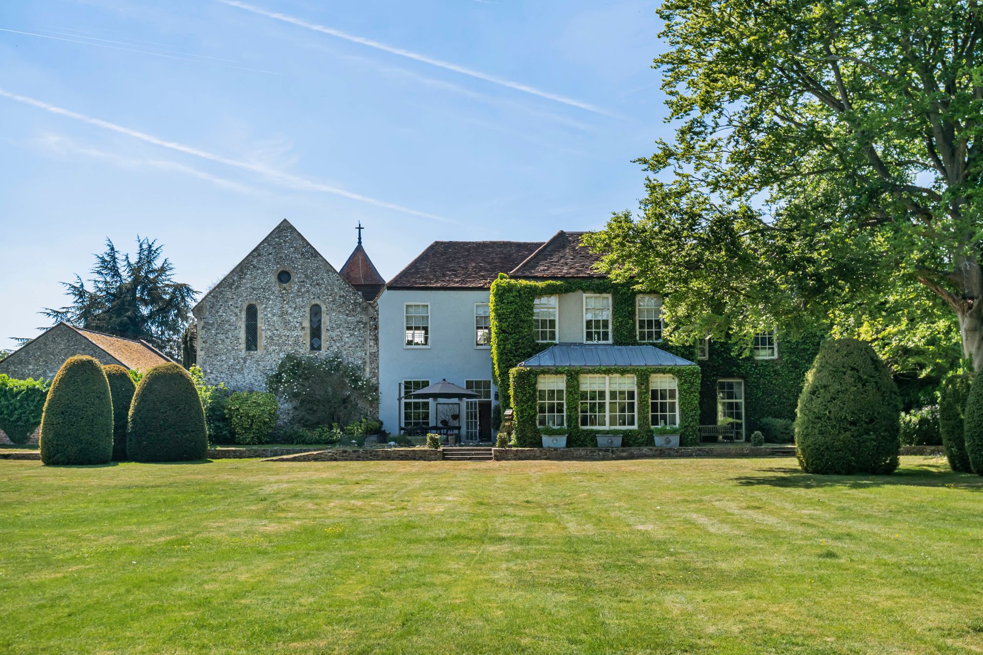 Inside a nearly 1,000-year-old former monastery with a 10-seater hot tub