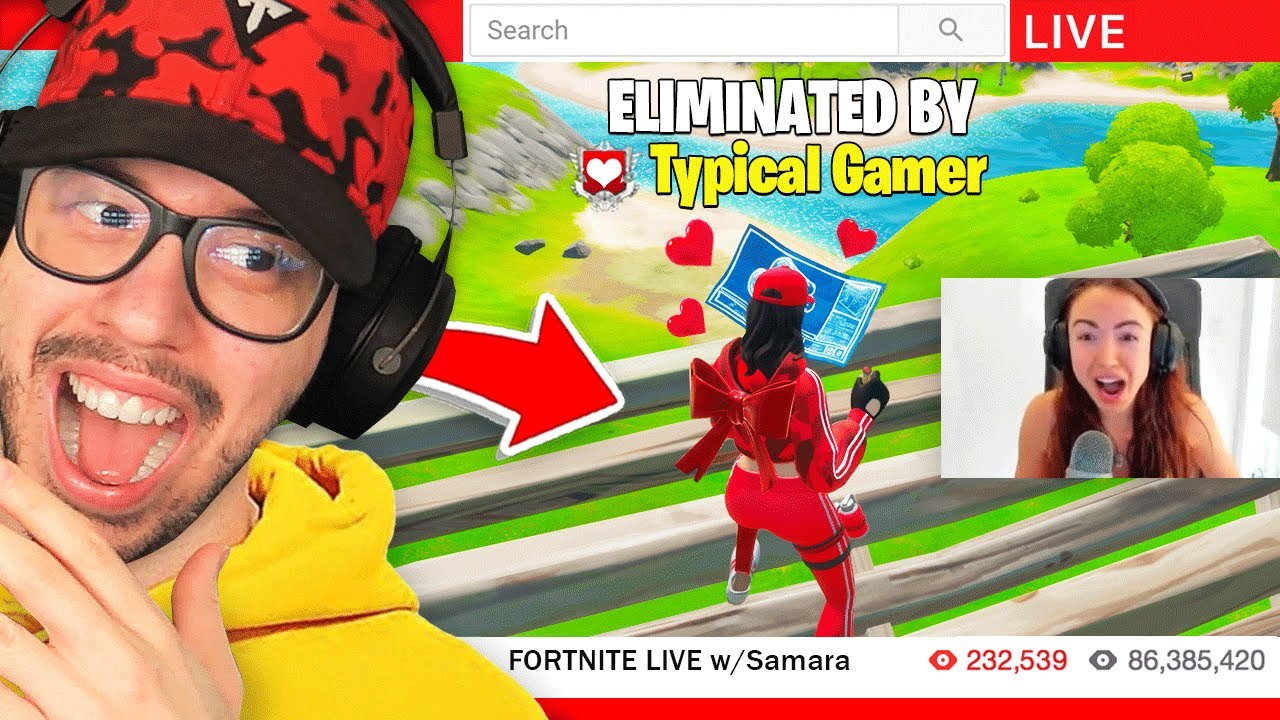 I stream sniped my girlfriend. She raged! (Fortnite)