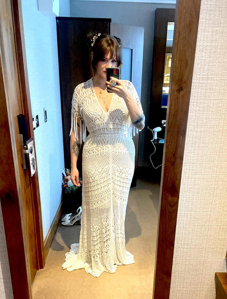 14 people who crocheted their own wedding dresses and proved to the world  that handmade is
