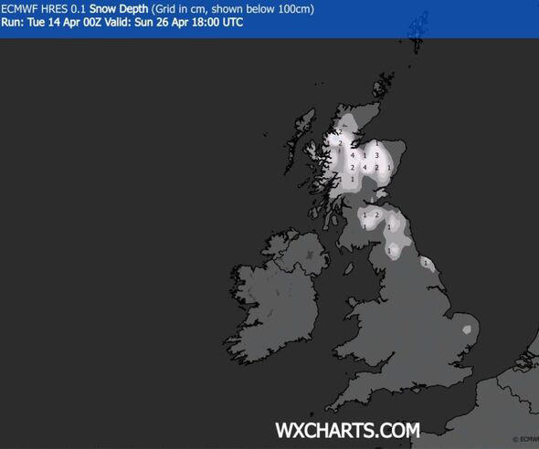 UK weather maps show April snow blizzard as 16 counties buried - full list
