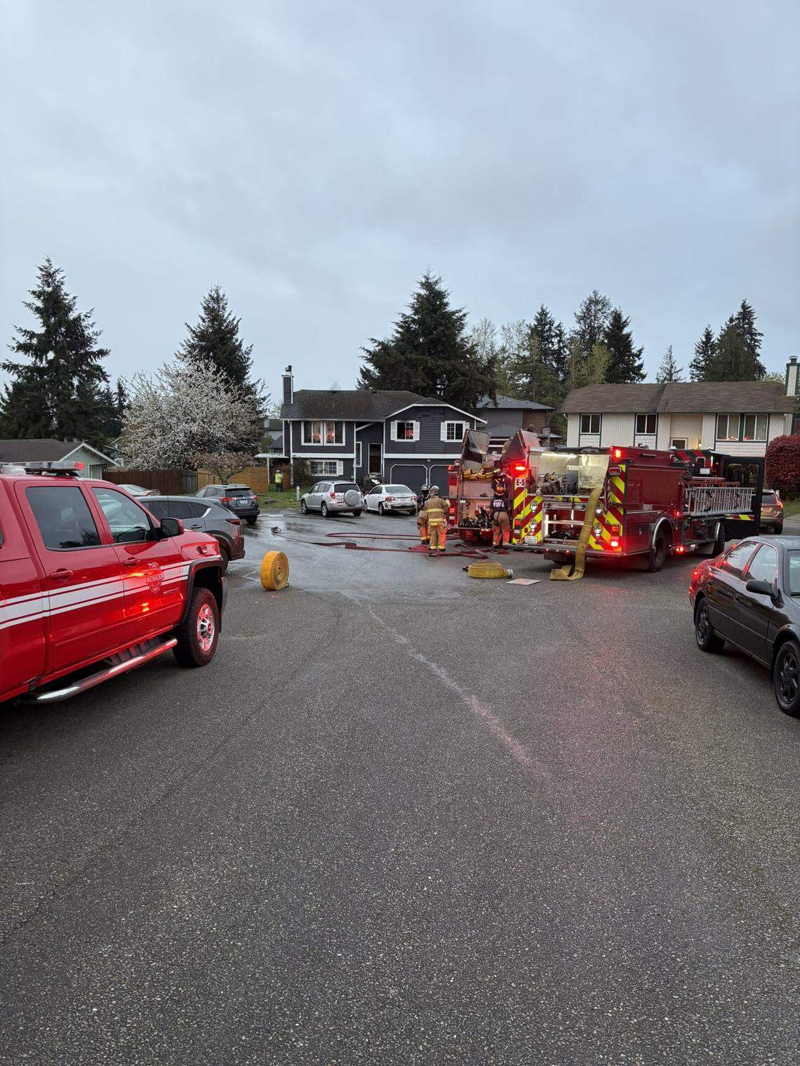 One person injured, dog missing after fire inside Tacoma home