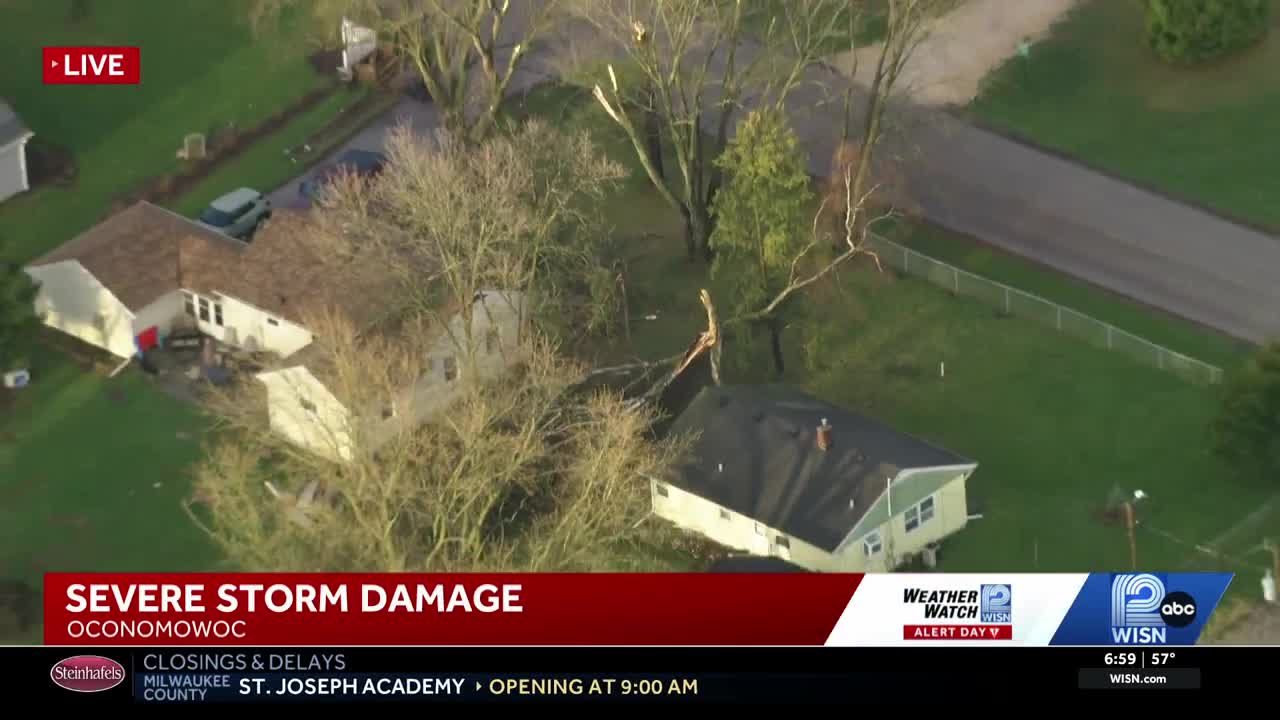 Severe storms leave trail of damage across southeast Wisconsin