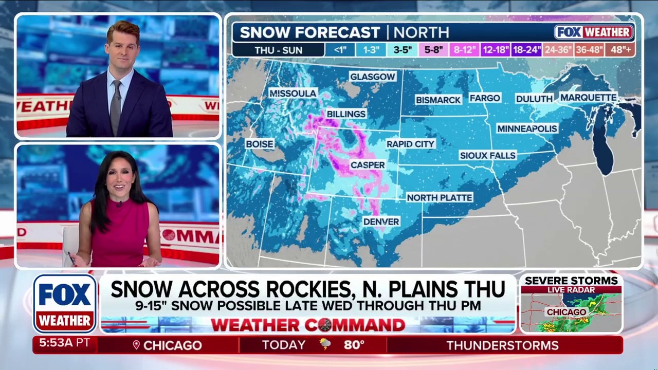 More spring snow looms for Rockies, Northern Plains as temperatures ...