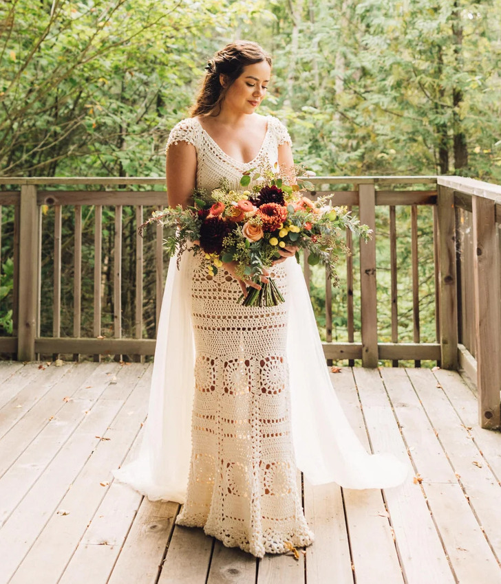 14 people who crocheted their own wedding dresses and proved to the world  that handmade is