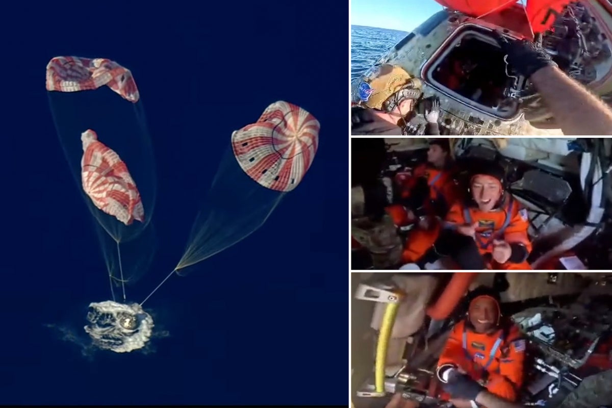 Navy crews celebrate with Artemis II astronauts after historic mission