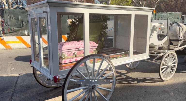 7-month-old NYC girl killed by stray bullet arrives at funeral in tiny ...