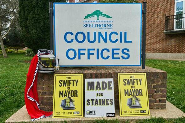 Spot cleaner named Swifty applies to be Staines' mayoral candidate