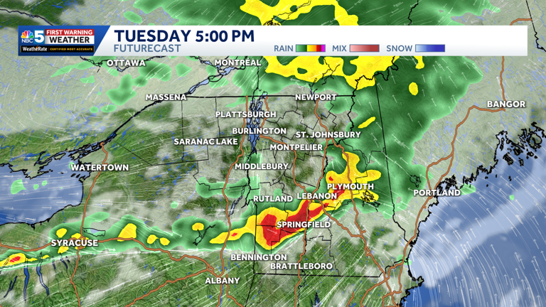 Strong to locally severe thunderstorms possible Tuesday in Vermont, New ...