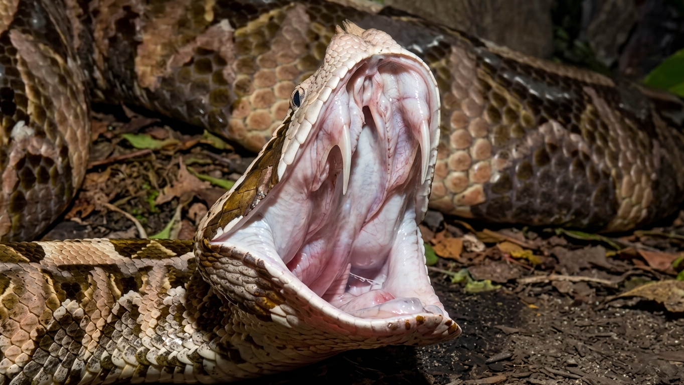 This snake bit a man - and he barely survived