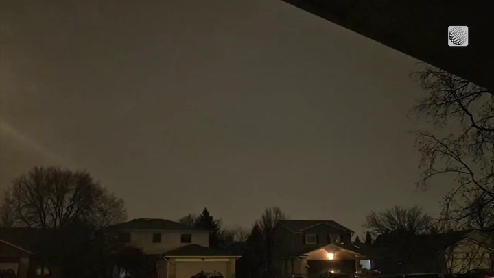 Powerful storms pass over Waterloo, ON