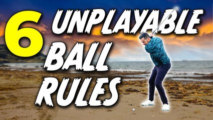 How to take an unplayable drop - 6 golf rules you need to know