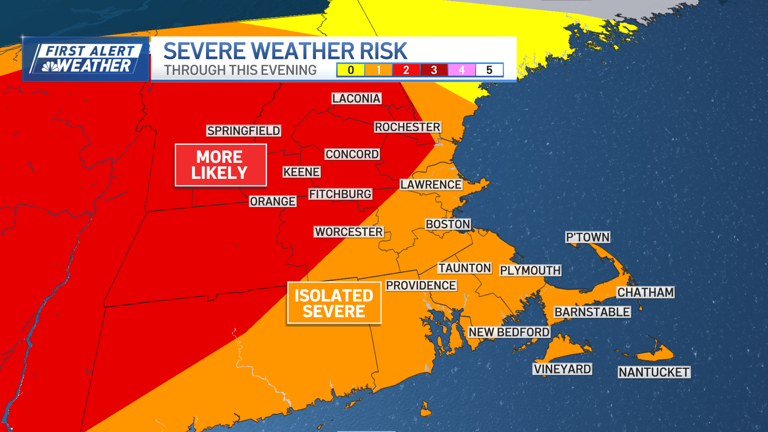 First alert: Severe weather with strong winds in parts of Mass. tonight