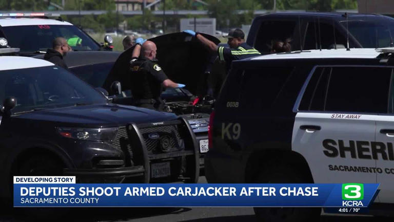 Sacramento deputies fatally shoot suspected armed carjacker after chase ...