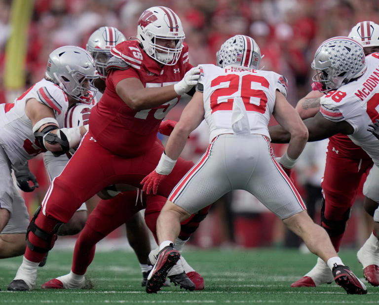 Wisconsin starting offensive lineman out for remainder of spring