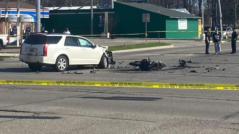 One dead after SUV collides with motorcycle