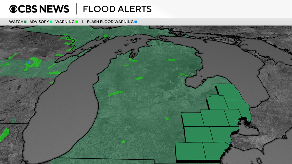 Flood watch issued for all of southeast Michigan through Thursday