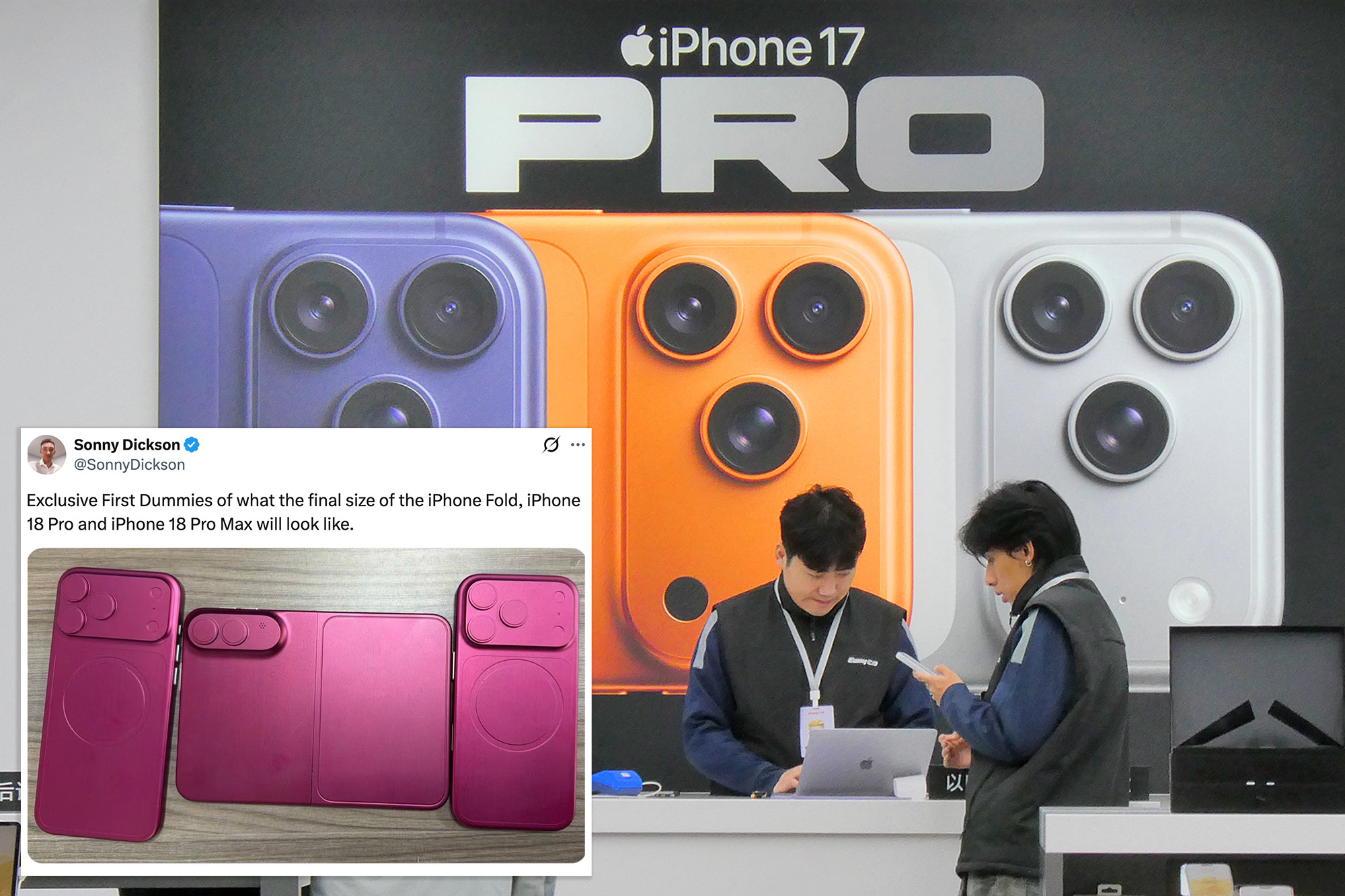 Apple fans react to leaked images of iPhone Fold 'dummy model': 'Apple ...