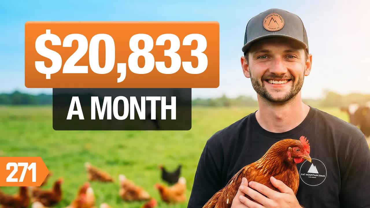 He turned a few chickens into a $250K/year farm business