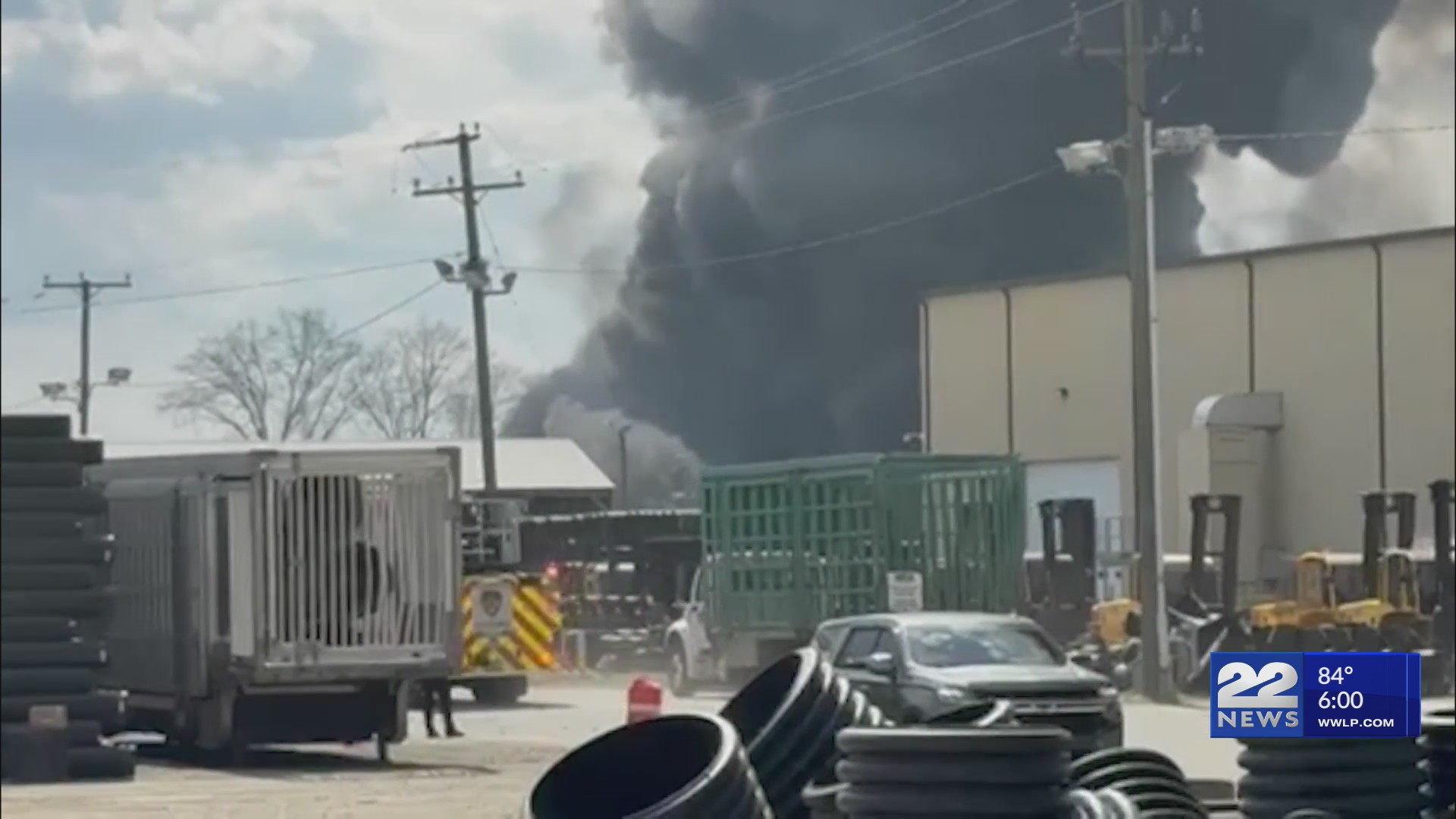Fire reported at Ludlow industrial facility on Wyoming Street